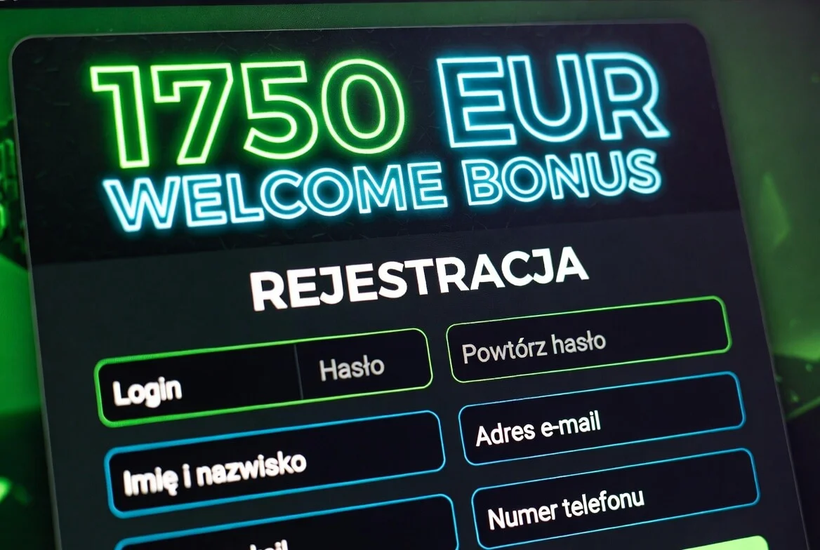 Bonus powitalny AMPM Casino — ekran z premią od depozytu